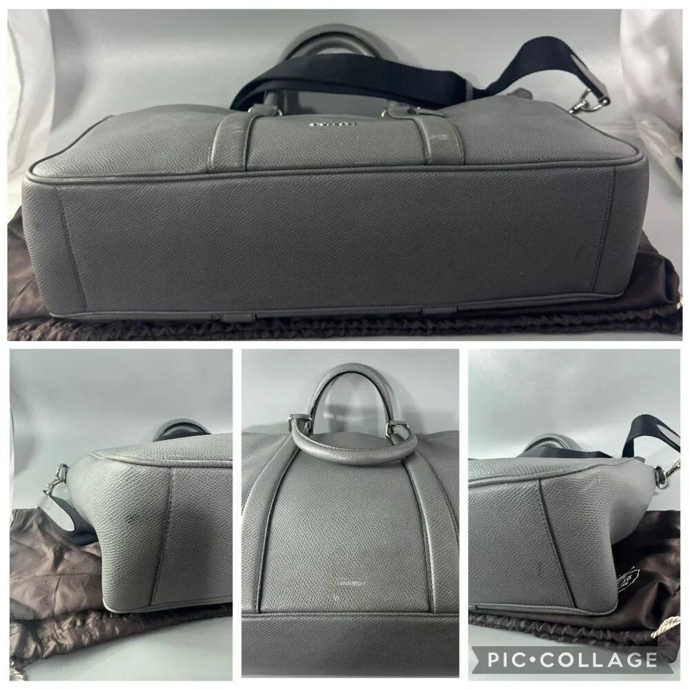 Authentic COACH F71695 METROPOLITAN BAG IN CROSSGRAIN LEATHER, ASH
